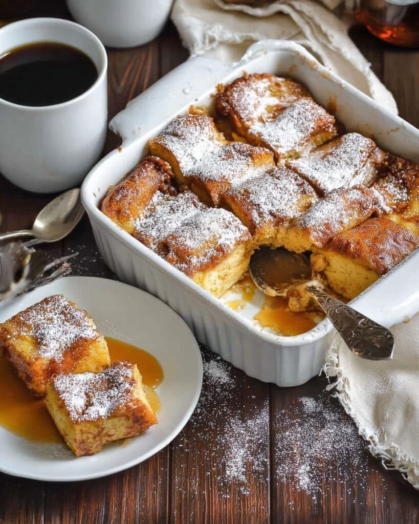 Hasselback Baked French Toast Recipe