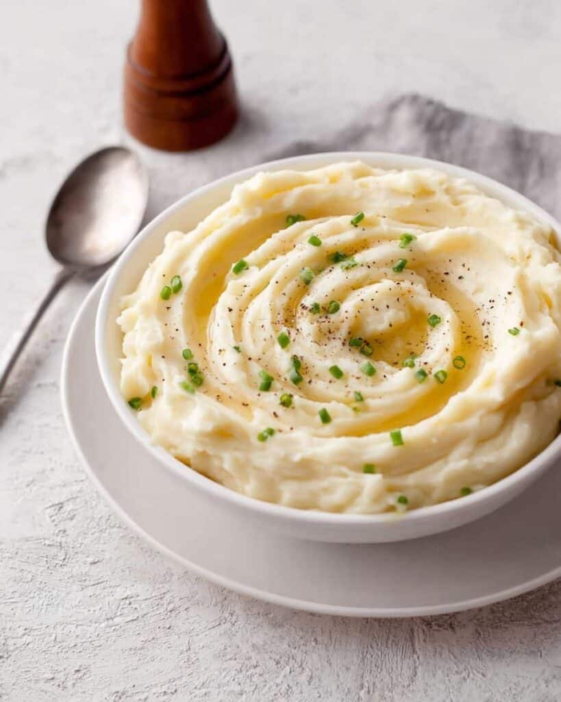 Make Ahead Mashed Potatoes with Chives and Olive Oil Recipe