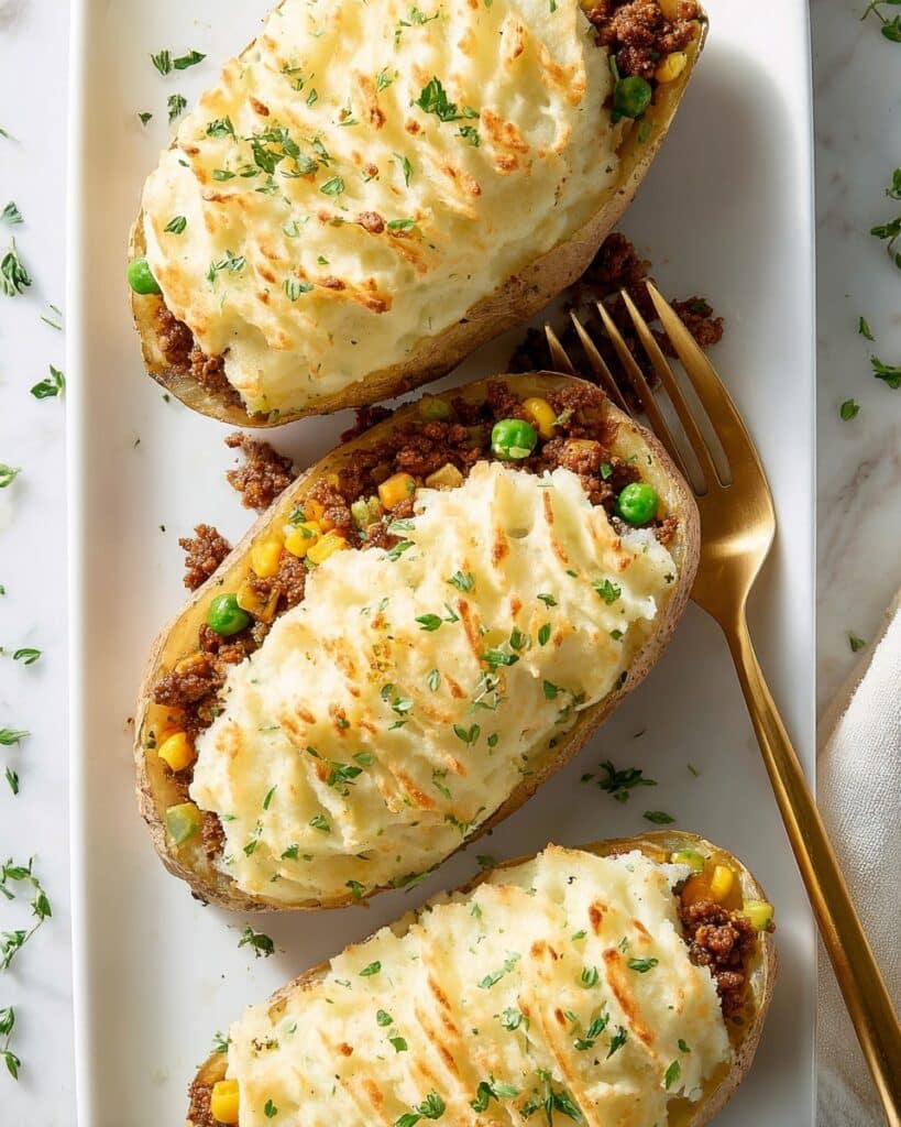 Shepherd’s Pie Baked Potatoes Recipe