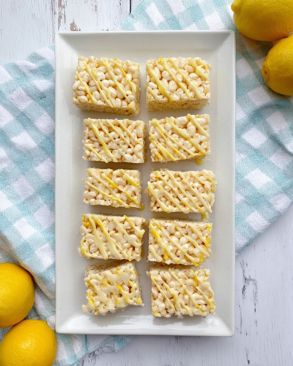 Lemon Rice Krispy Treats Recipe