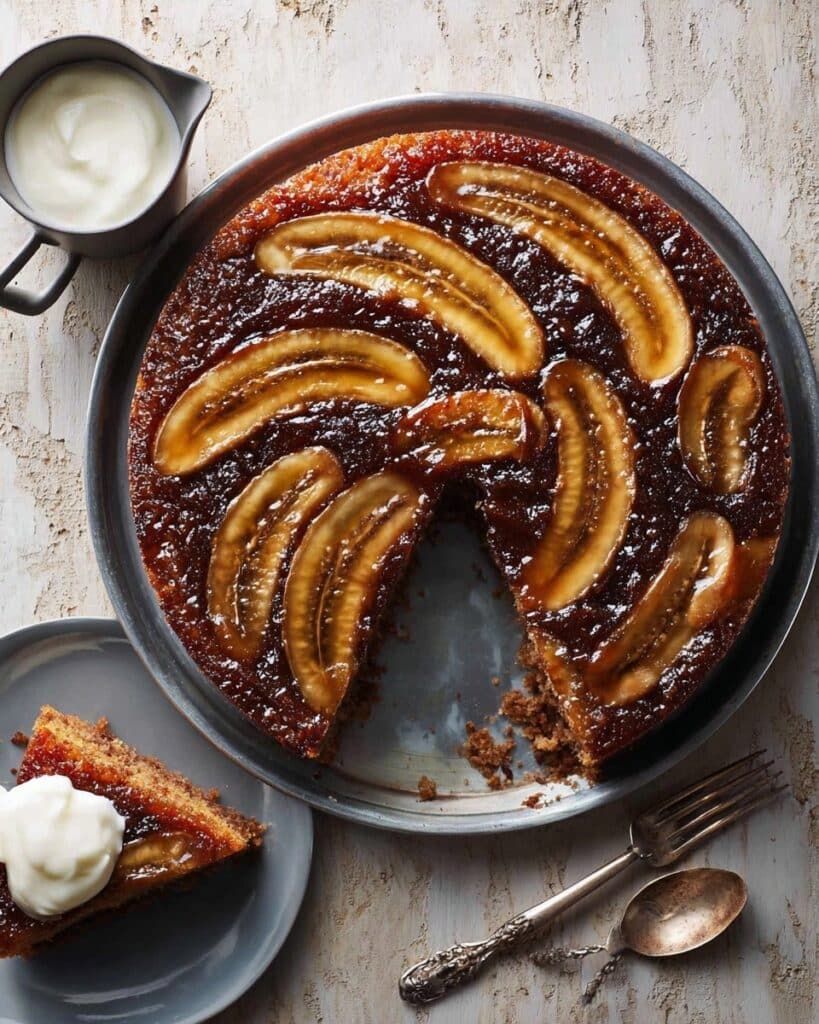 Banana Cardamom Upside-Down Cake Recipe