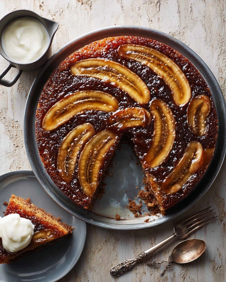 Banana Cardamom Upside-Down Cake Recipe