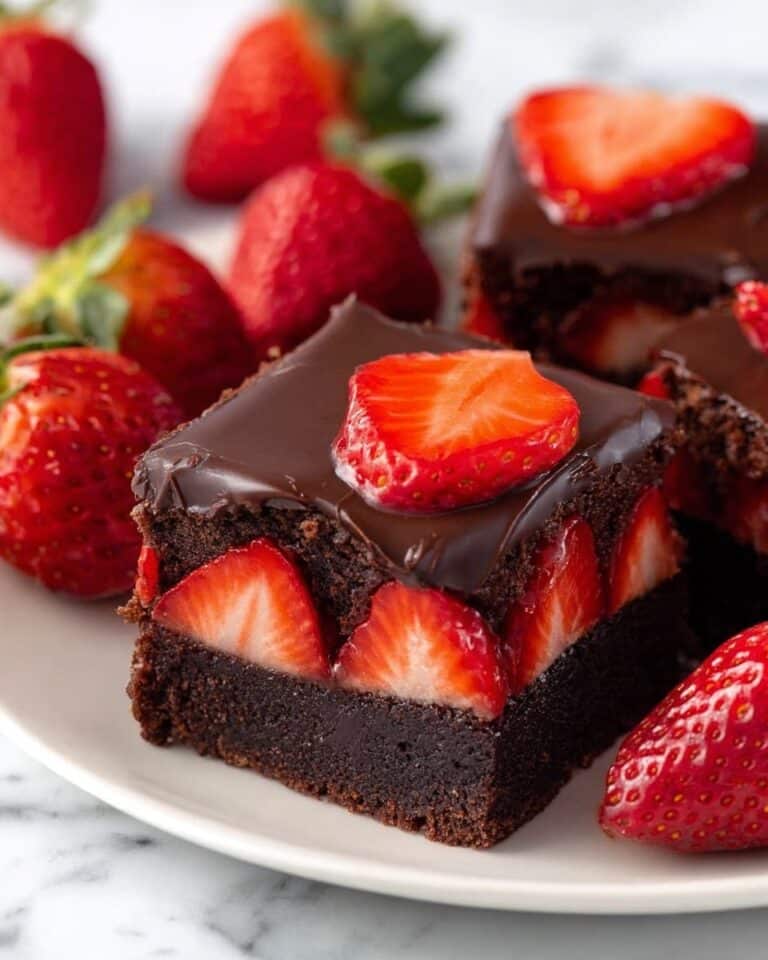 Chocolate Covered Strawberry Brownies Recipe