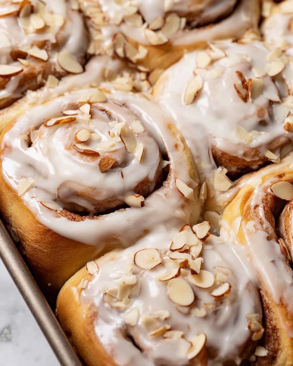 Gooey Almond Croissant Cinnamon Rolls Recipe