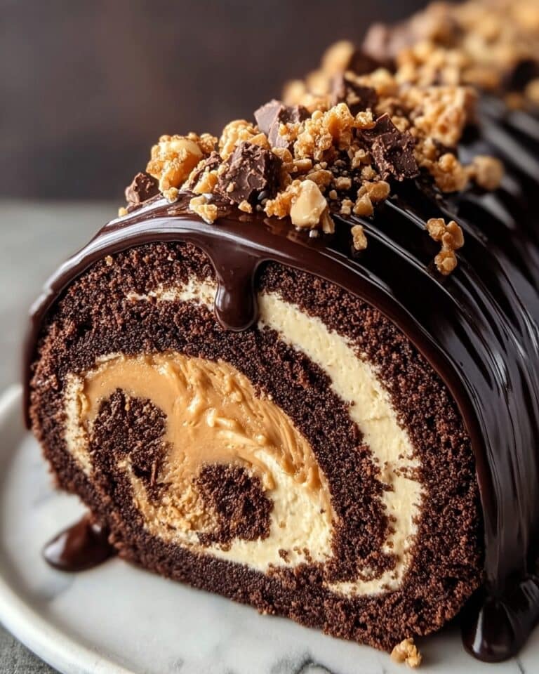 Irresistible Peanut Butter Cup Chocolate Roll Recipe