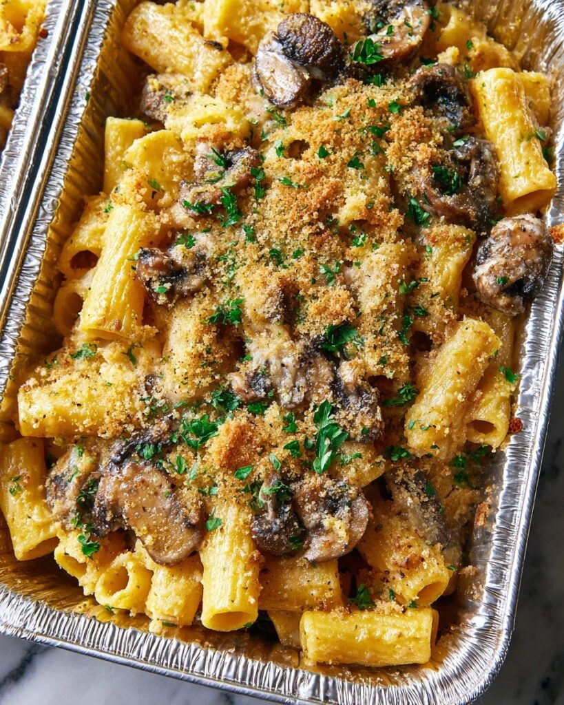 Mini Mushroom Pasta Bakes Recipe