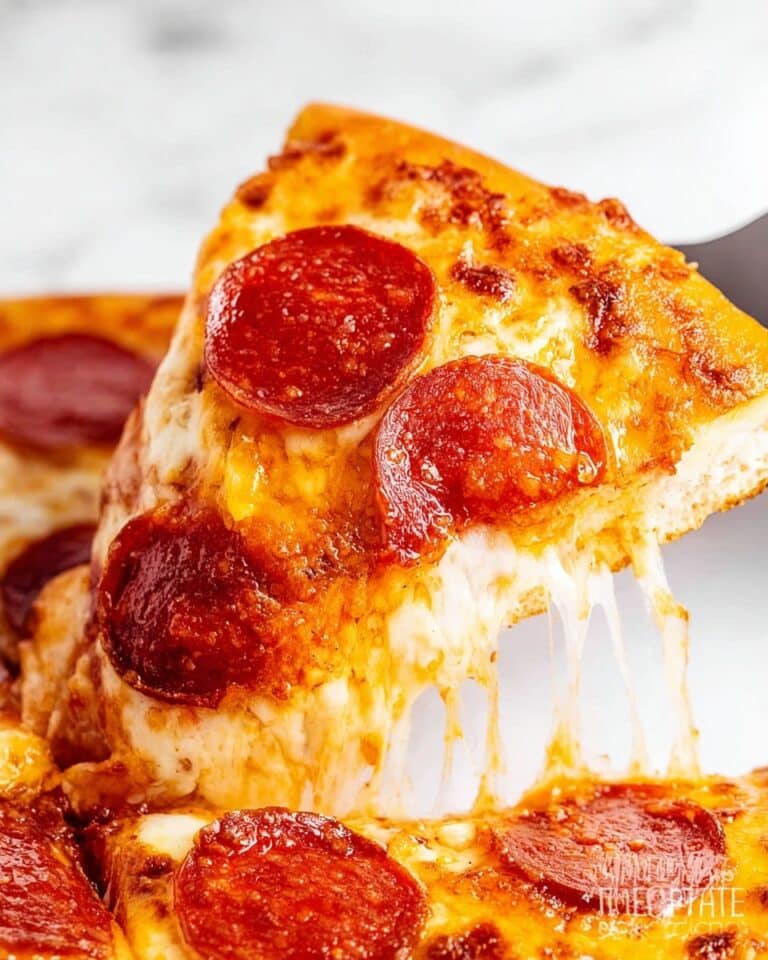 Cheese Crust Pizza (4 Ingredients) Recipe