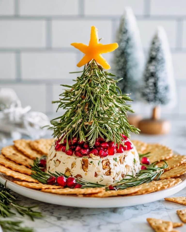 Christmas Tree Cheese Ball Recipe