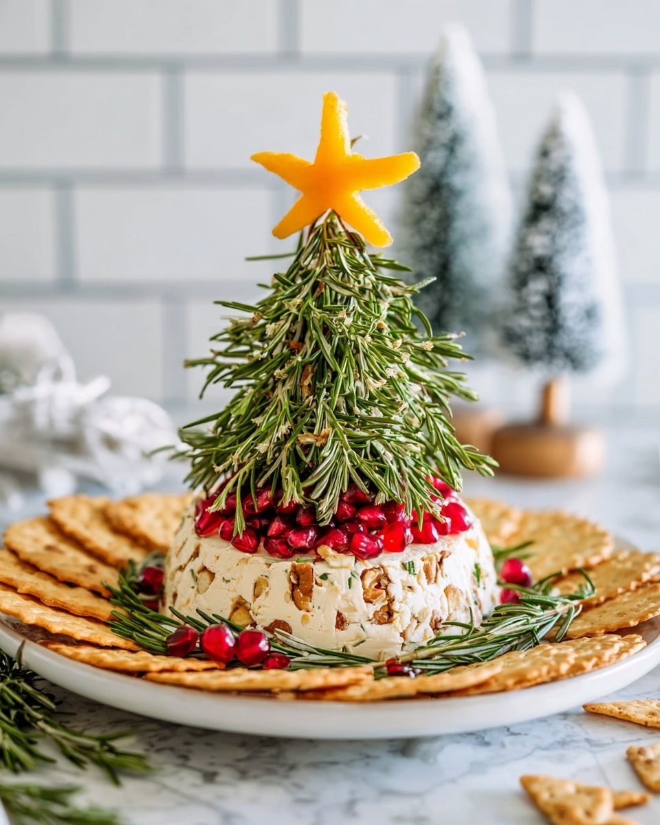 Christmas Tree Cheese Ball Recipe