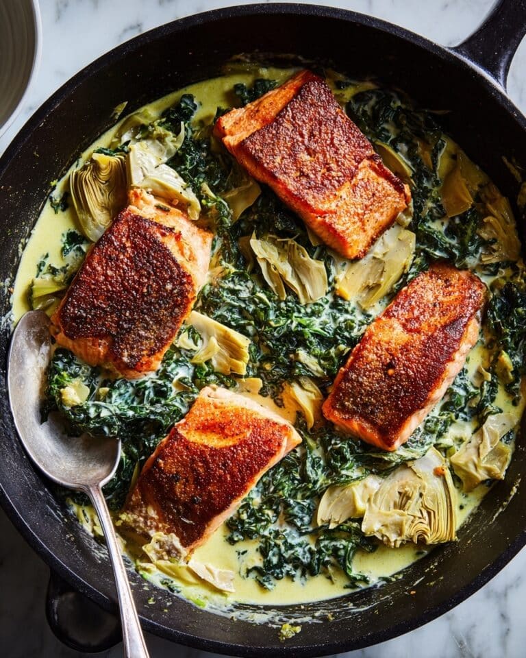 Spinach Artichoke Salmon Recipe