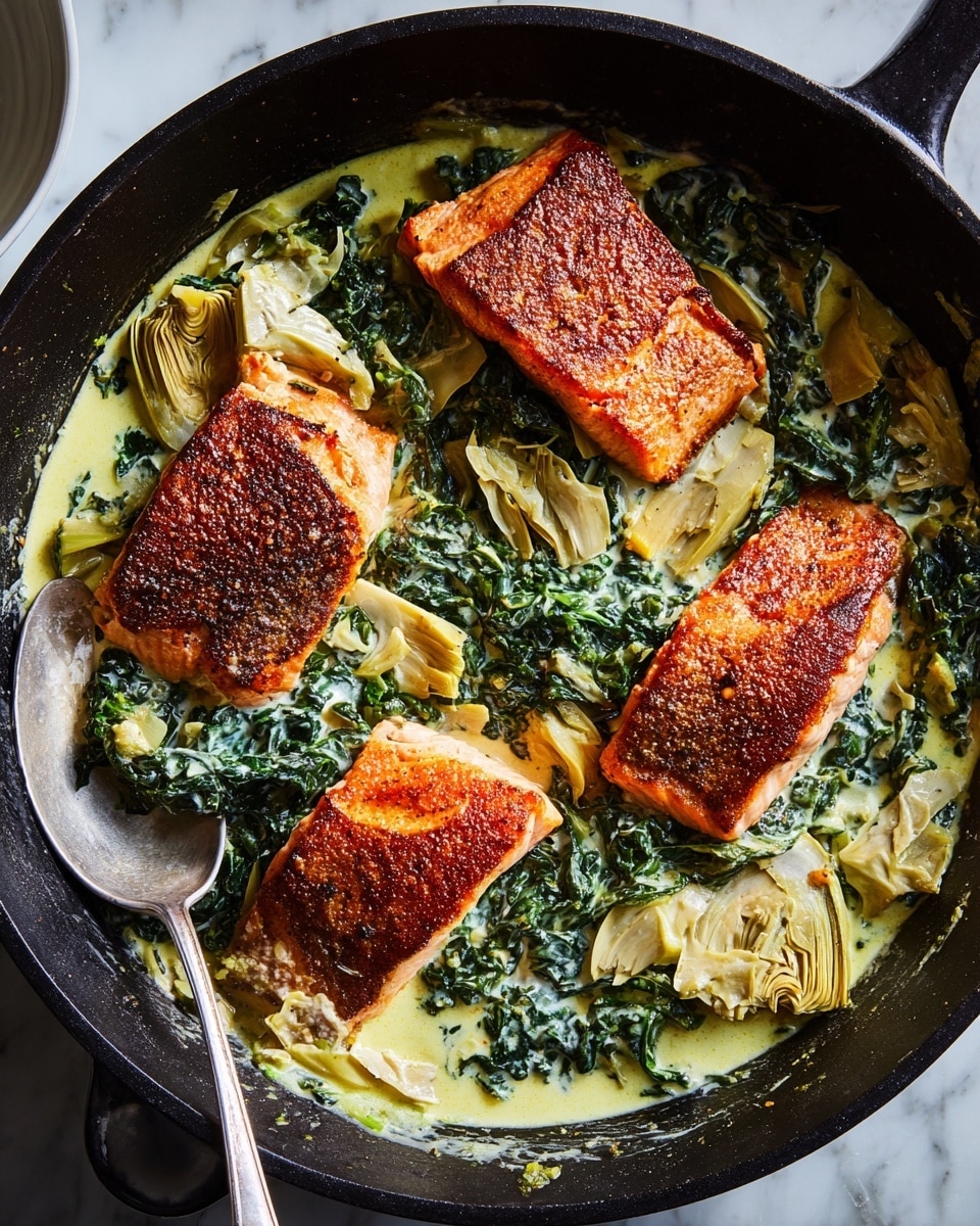 Spinach Artichoke Salmon Recipe