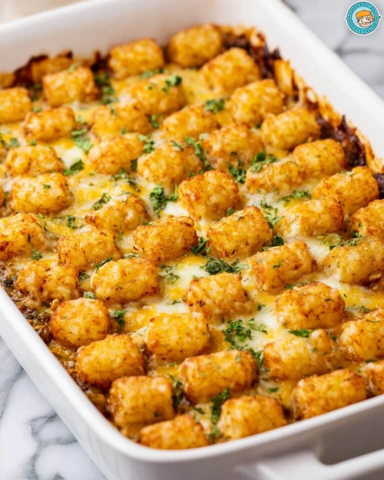 Cowboy Casserole with Crispy Cornbread Topping Recipe