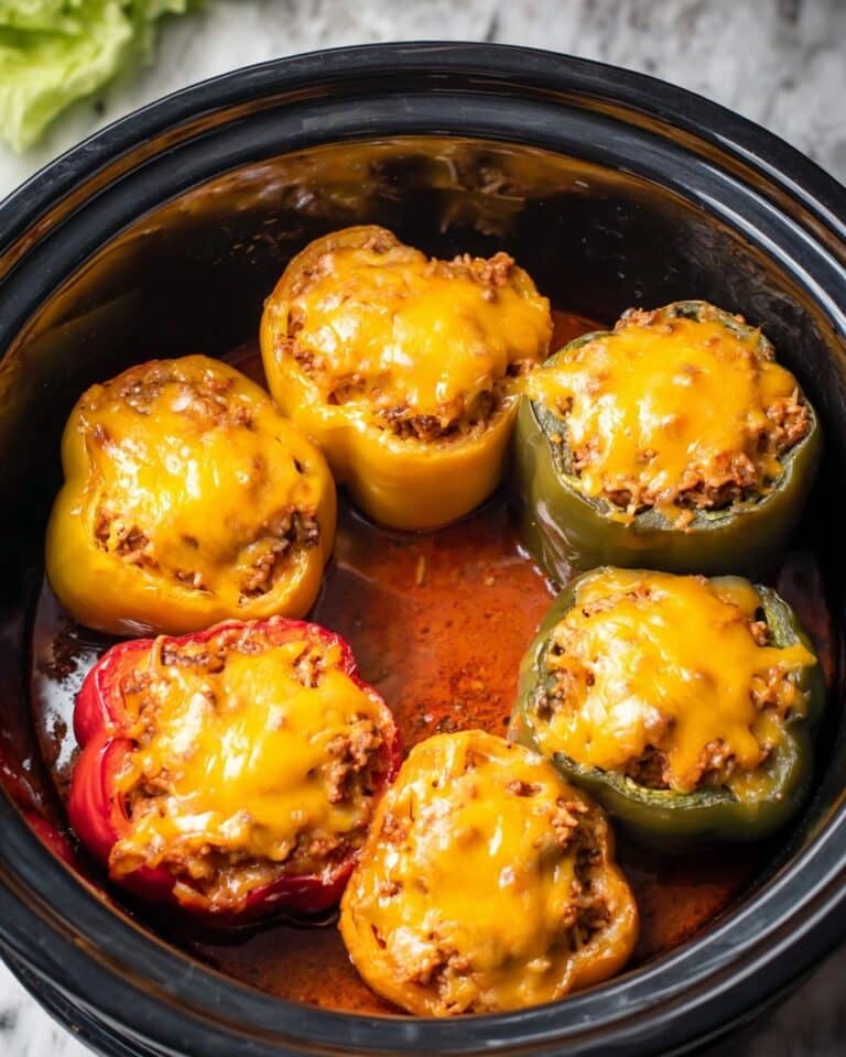 Slow Cooker Taco Stuffed Peppers Recipe