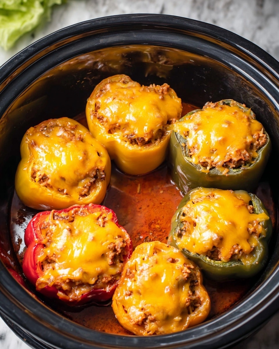 Slow Cooker Taco Stuffed Peppers Recipe
