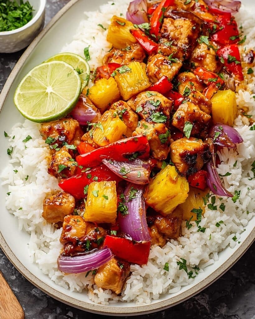 Tropical Hawaiian Chicken Sheet Pan Recipe