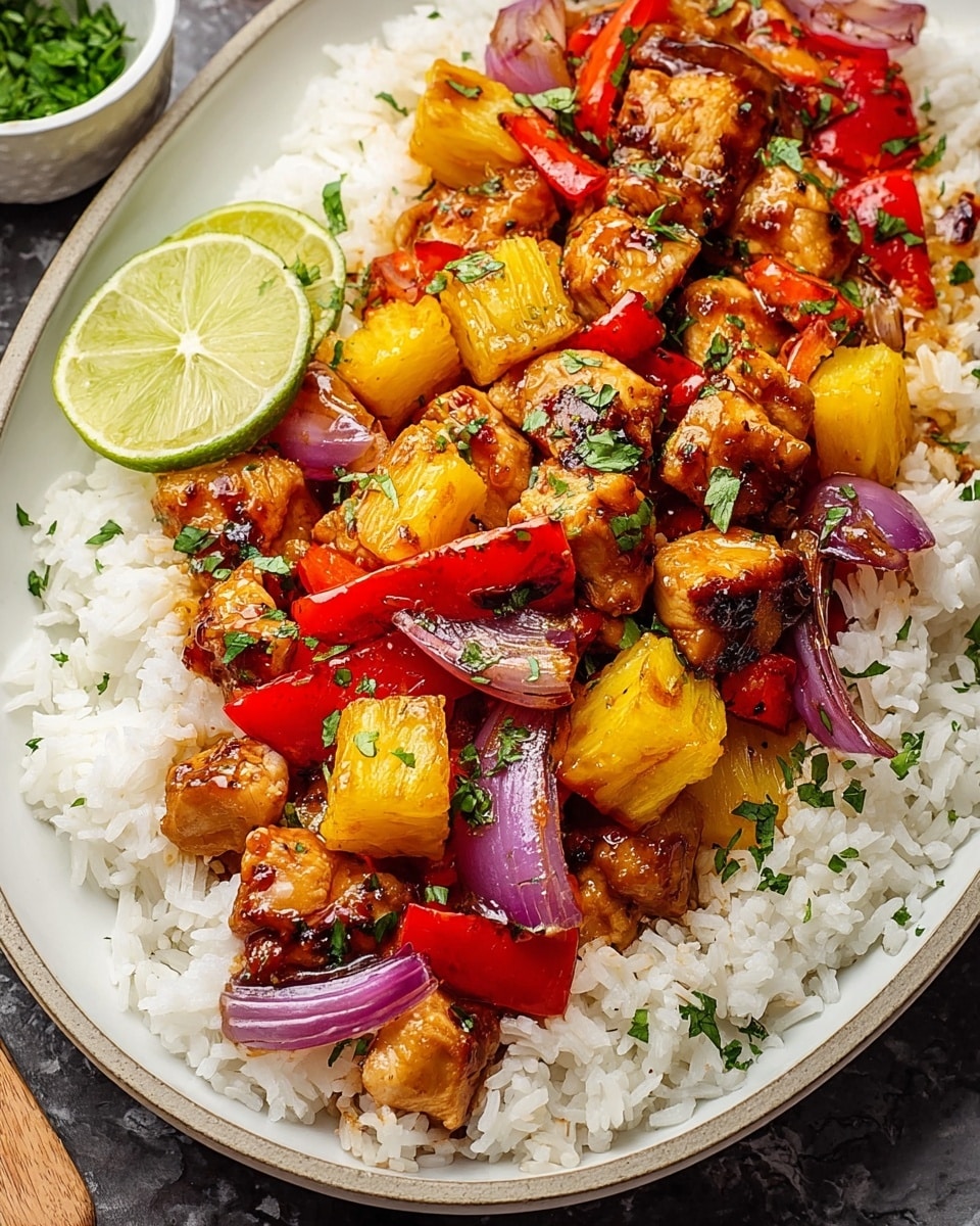 Tropical Hawaiian Chicken Sheet Pan Recipe