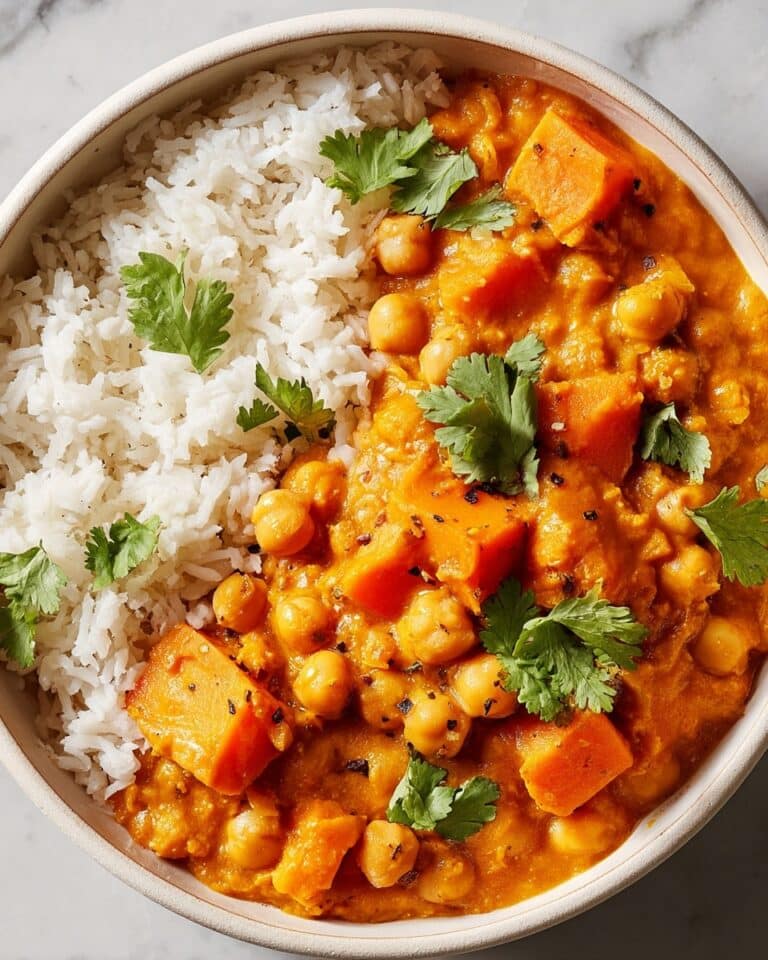 Coconut Chickpea & Sweet Potato Curry Recipe
