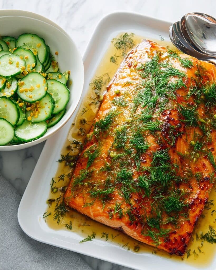 Lemon Butter Salmon With Dill Recipe