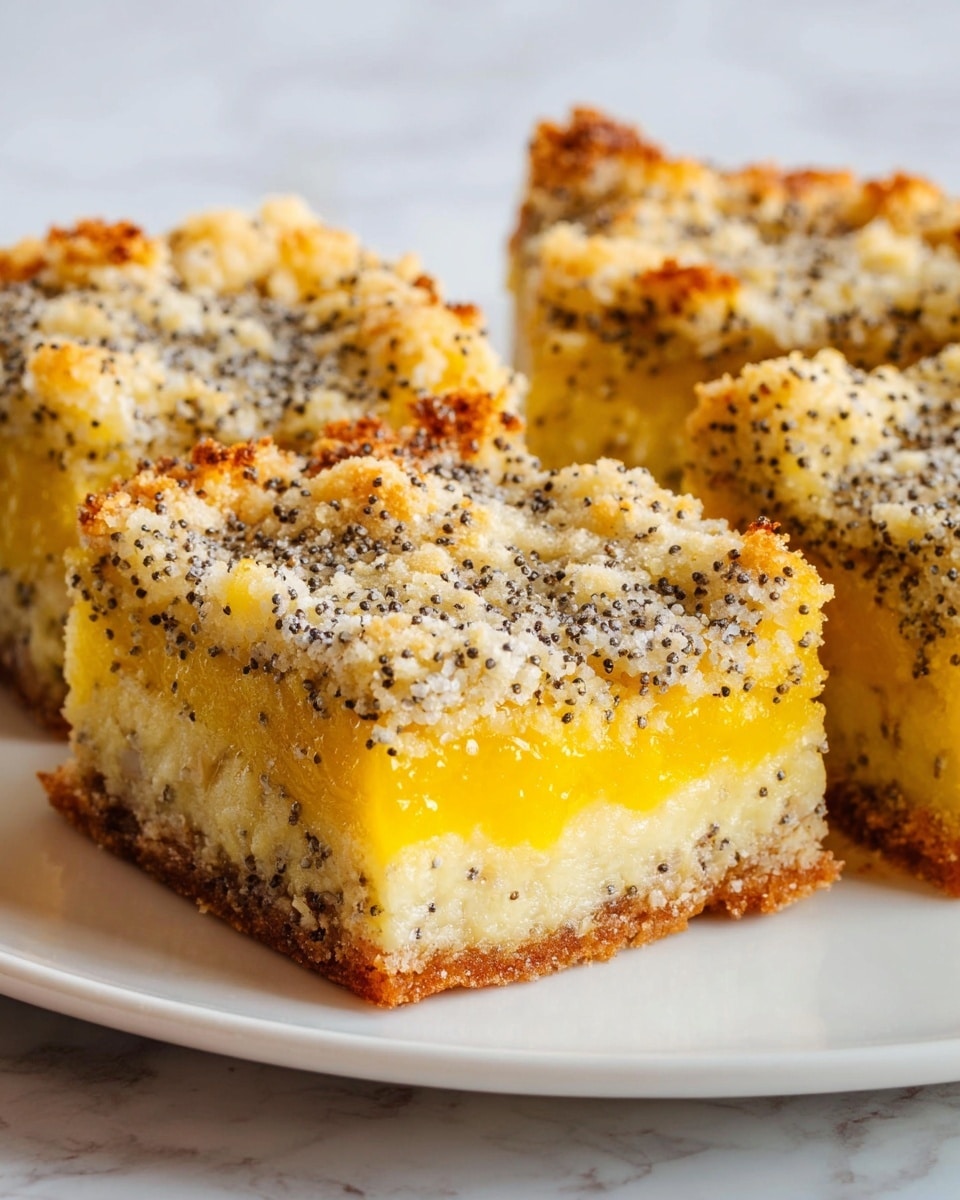 Lemon Poppy Seed Bars Recipe