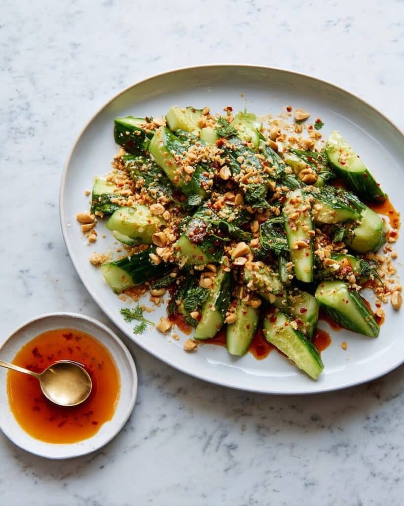 Cucumber Salad with Roasted Peanuts and Chile Recipe