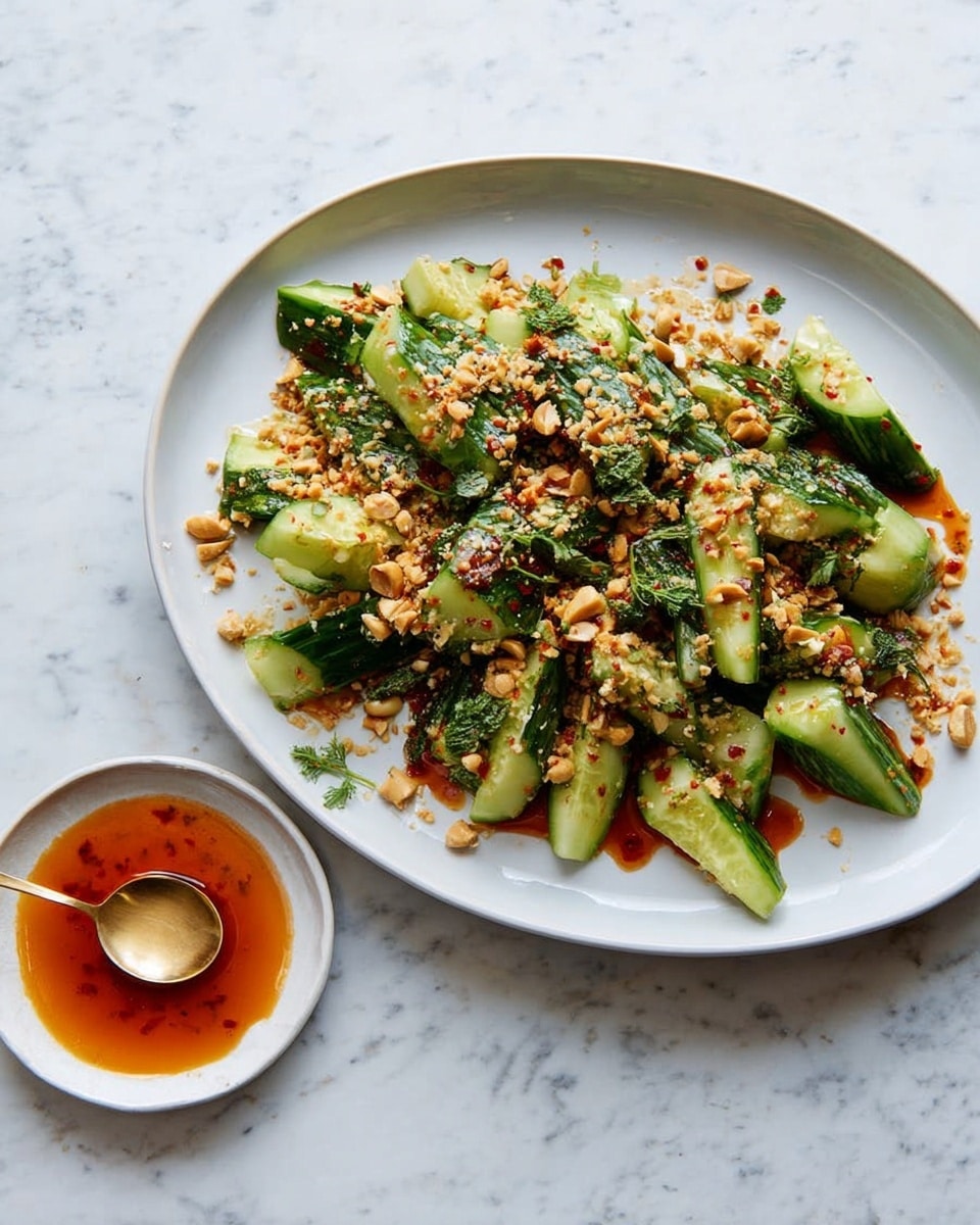 Cucumber Salad with Roasted Peanuts and Chile Recipe