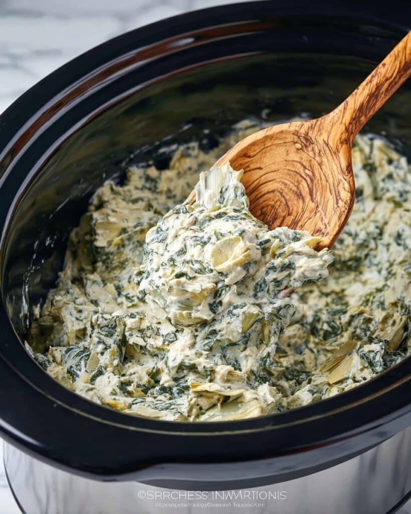 Crock Pot Spinach Artichoke Dip Recipe