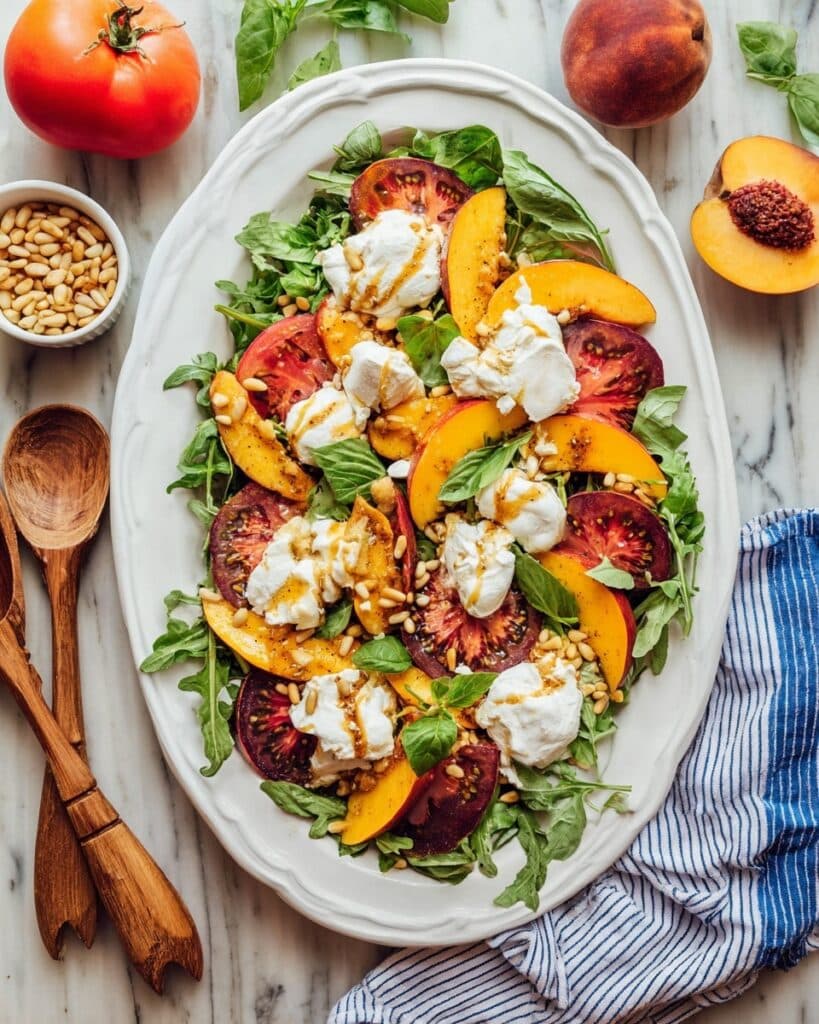 Peach Burrata Salad Recipe