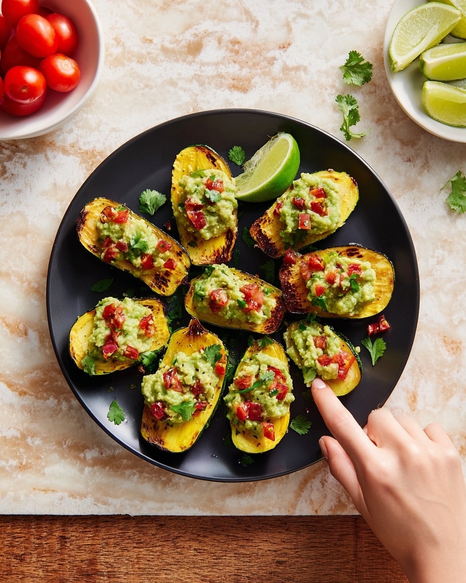 Air Fryer Loaded Zucchini Skins Recipe