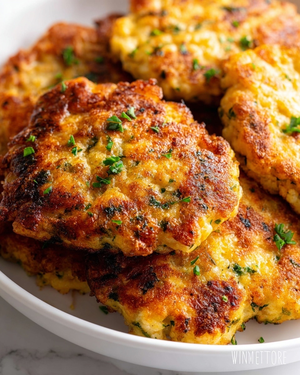 Healthy Chicken Fritters with Cheddar and Chives Recipe