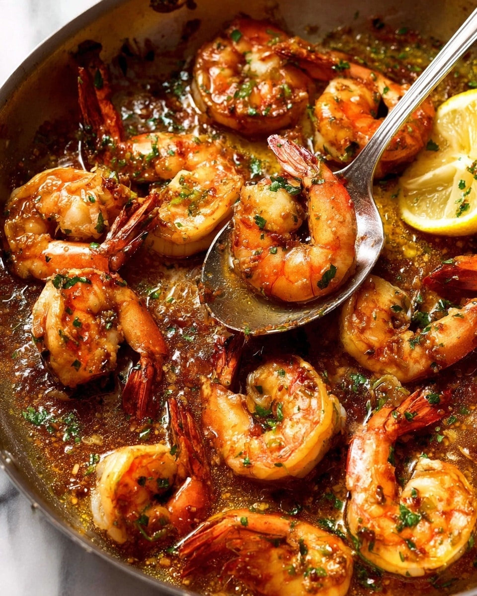 Garlic Prawns in White Wine Butter Sauce Recipe - Recipe Image