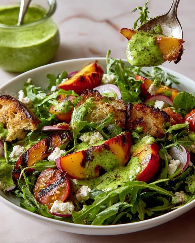 Grilled Plum & Pancetta Panzanella Salad Recipe