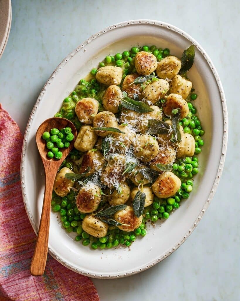 Ricotta Gnudi with Peas and Browned Butter Recipe
