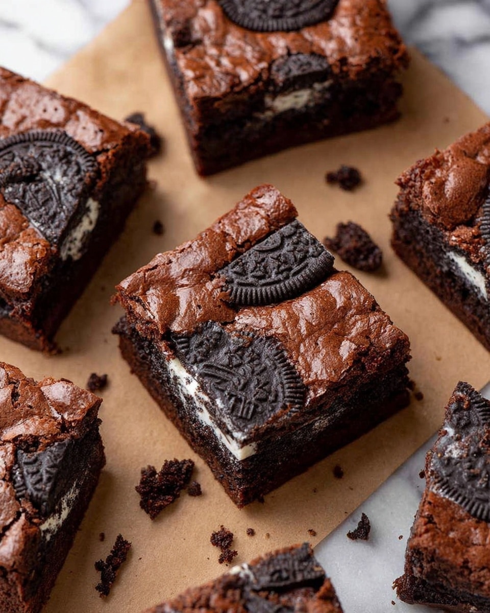 The Best Fudgy Oreo Brownies Recipe - Recipe Image