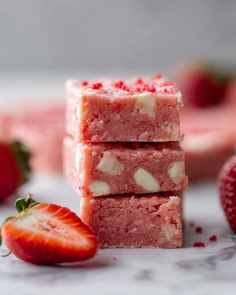 Fudgy Strawberry Brownies Recipe - Recipe Image