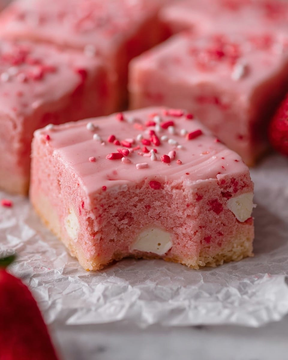 Fudgy Strawberry Brownies Recipe - Recipe Image