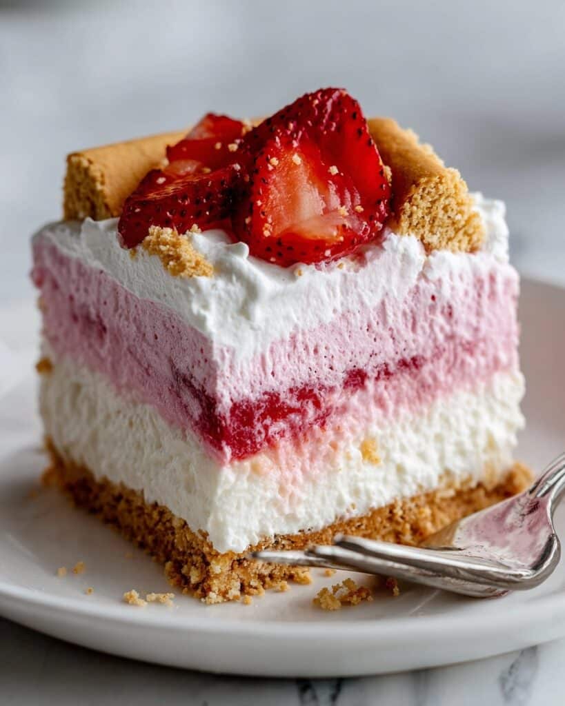 No-Bake Strawberries Cream Delight Recipe