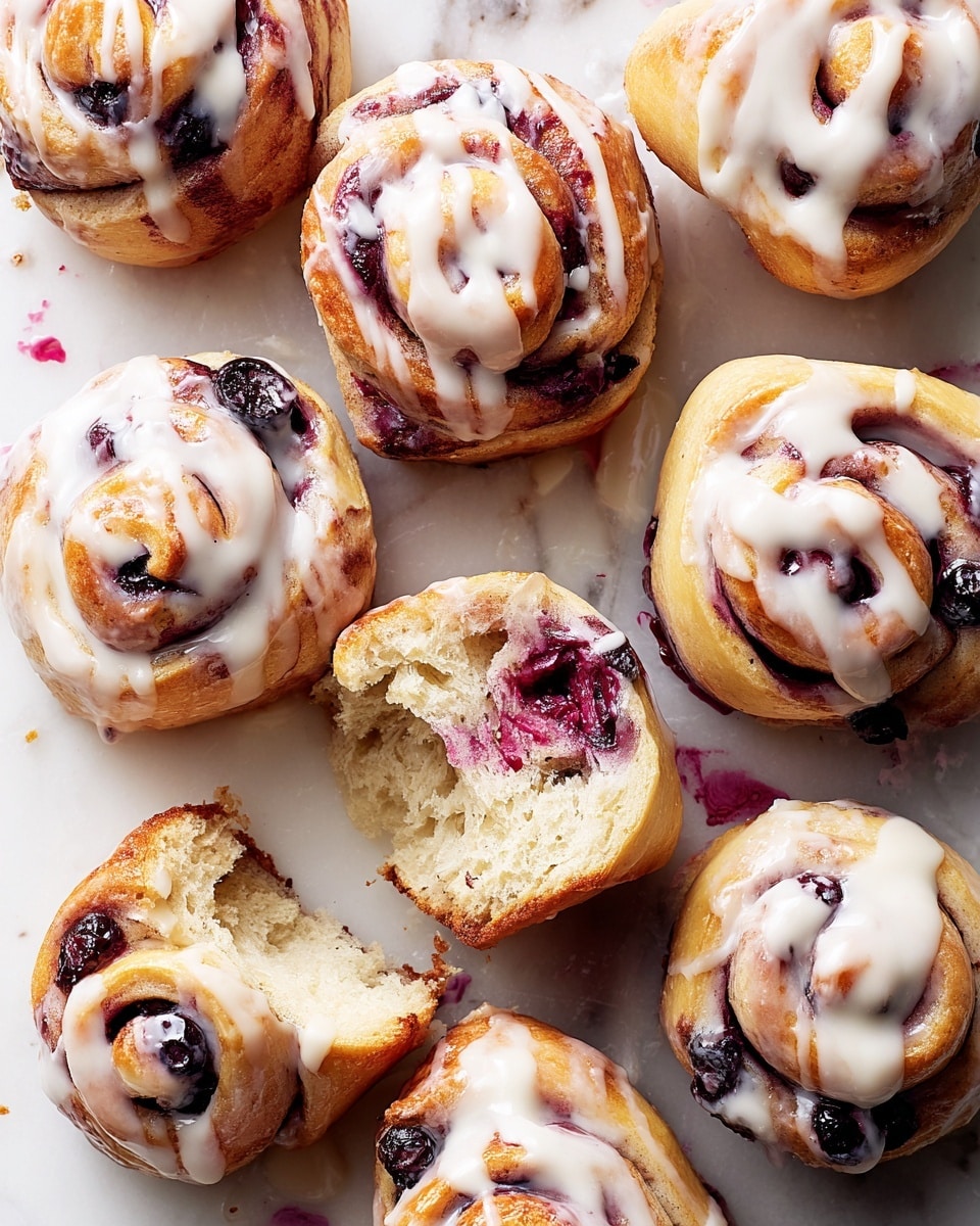 Knotted Lemon-Blueberry Rolls Recipe