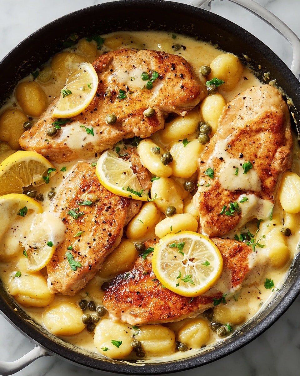 Creamy Chicken Piccata with Gnocchi Recipe
