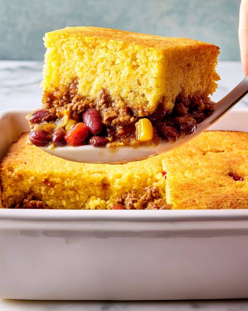 Chili-Stuffed Cornbread Recipe