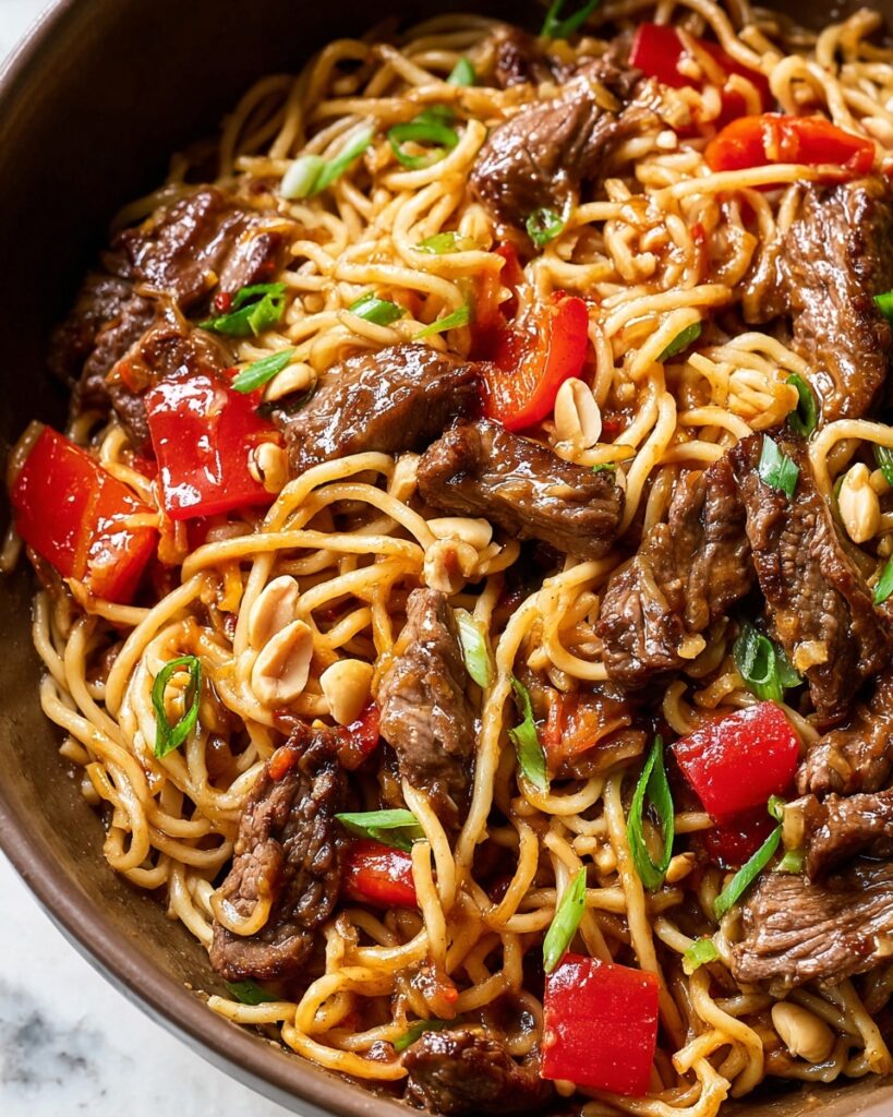 Kung Pao Beef Lo Mein Recipe