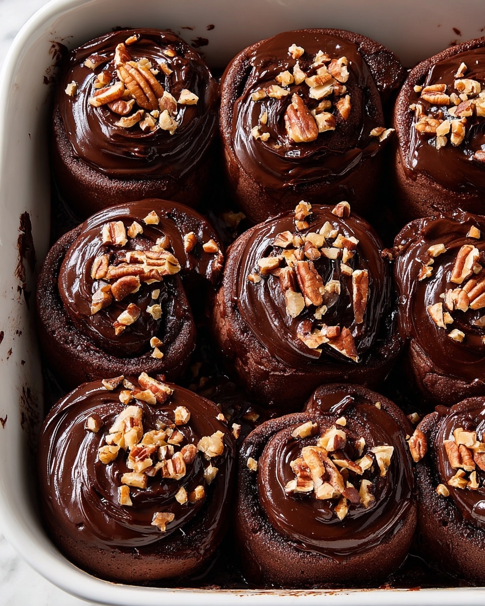 Chocolate Pecan Cinnamon Rolls Recipe