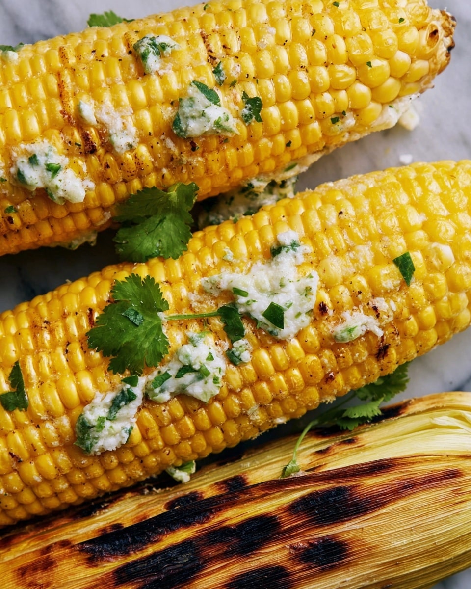 Smoked Corn on the Cob with Jalapeño Cilantro Butter Recipe