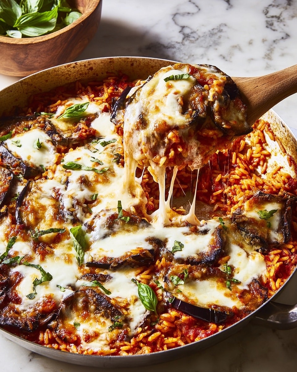 One-Pan Eggplant Parm Orzo Recipe