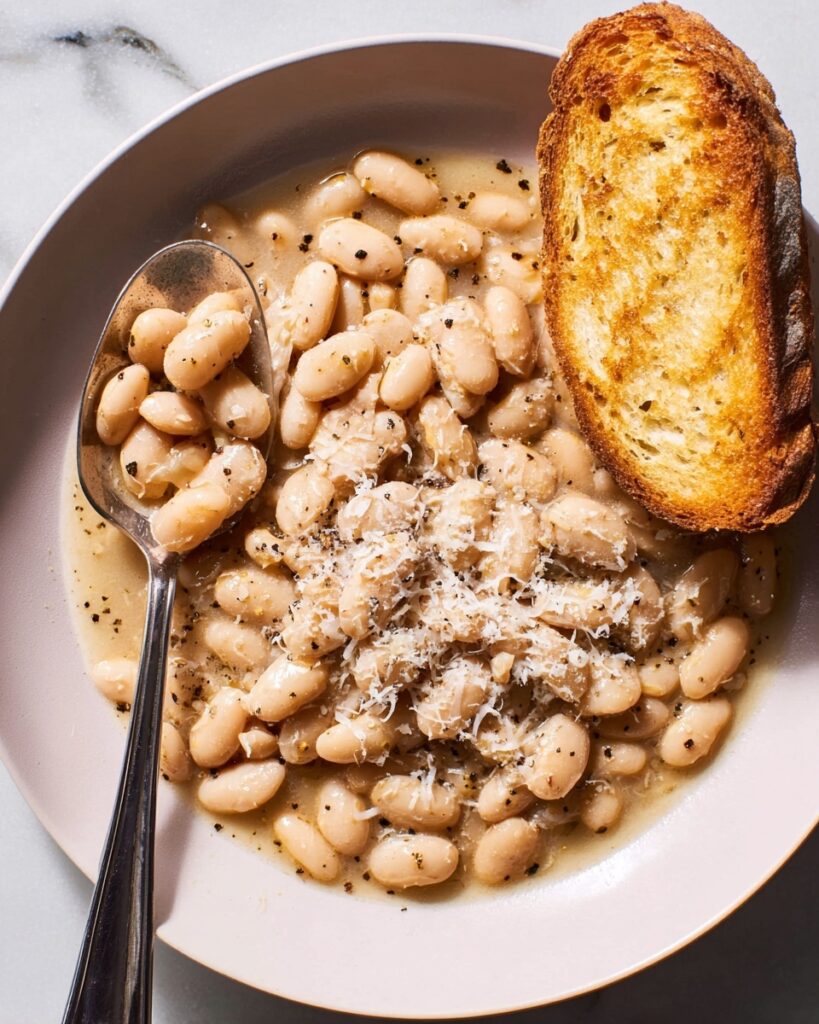 Cacio E Pepe White Beans Skillet Recipe