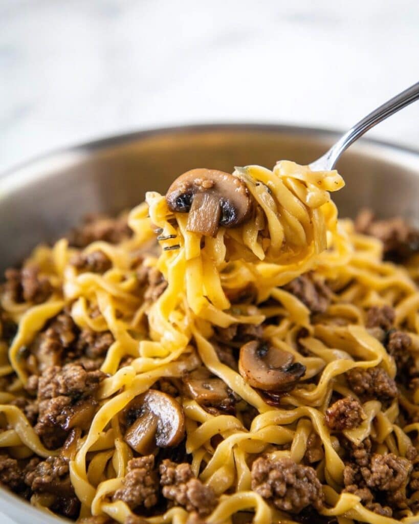 Ground Beef Stroganoff Recipe