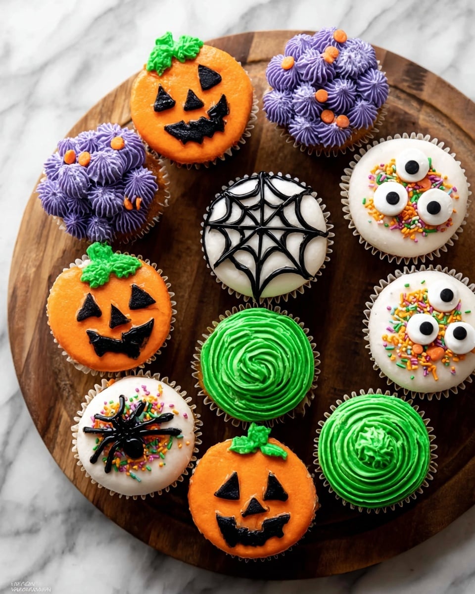 Easy Decorated Halloween Cupcakes Recipe