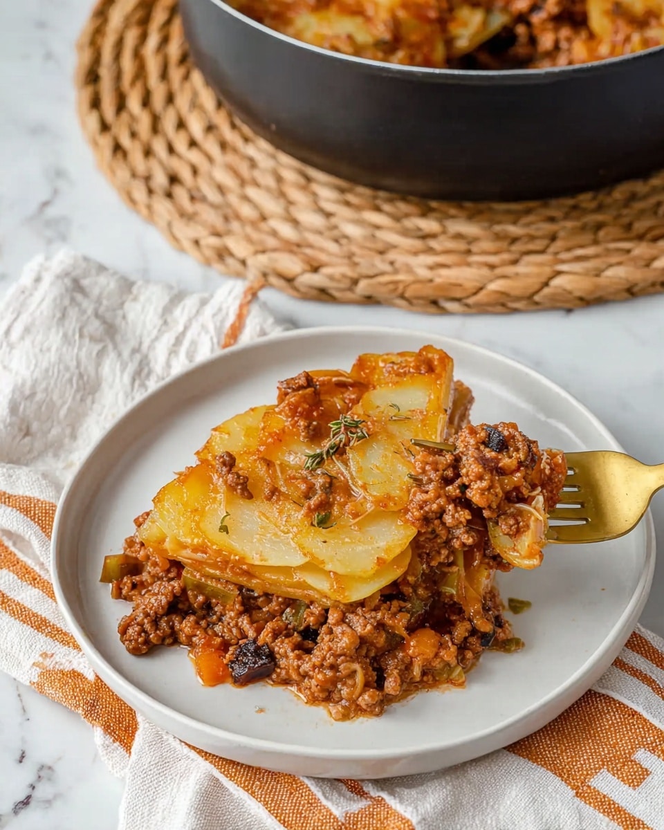 Crispy Potato Topped Beef Pie Recipe