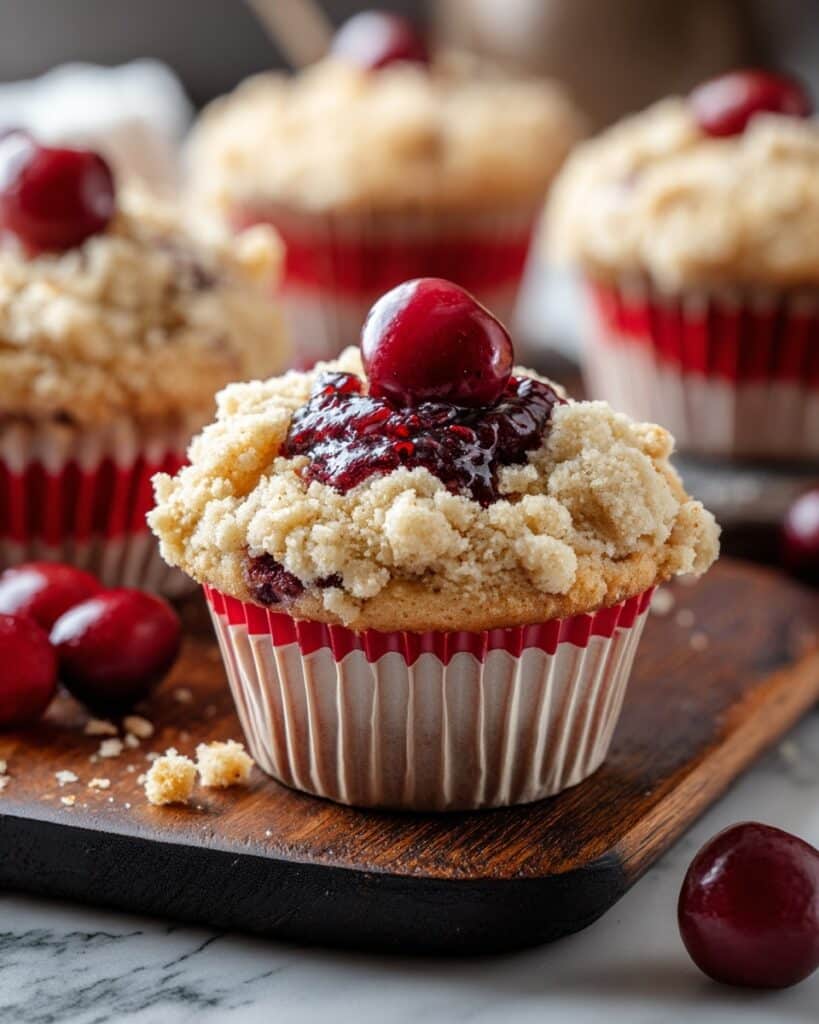 Cherry Cobbler Muffins Recipe