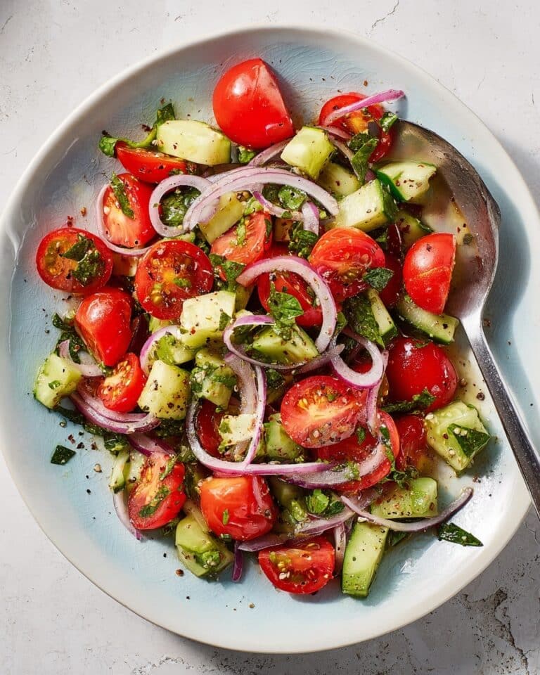 Cucumber, Tomato & Onion Salad Recipe
