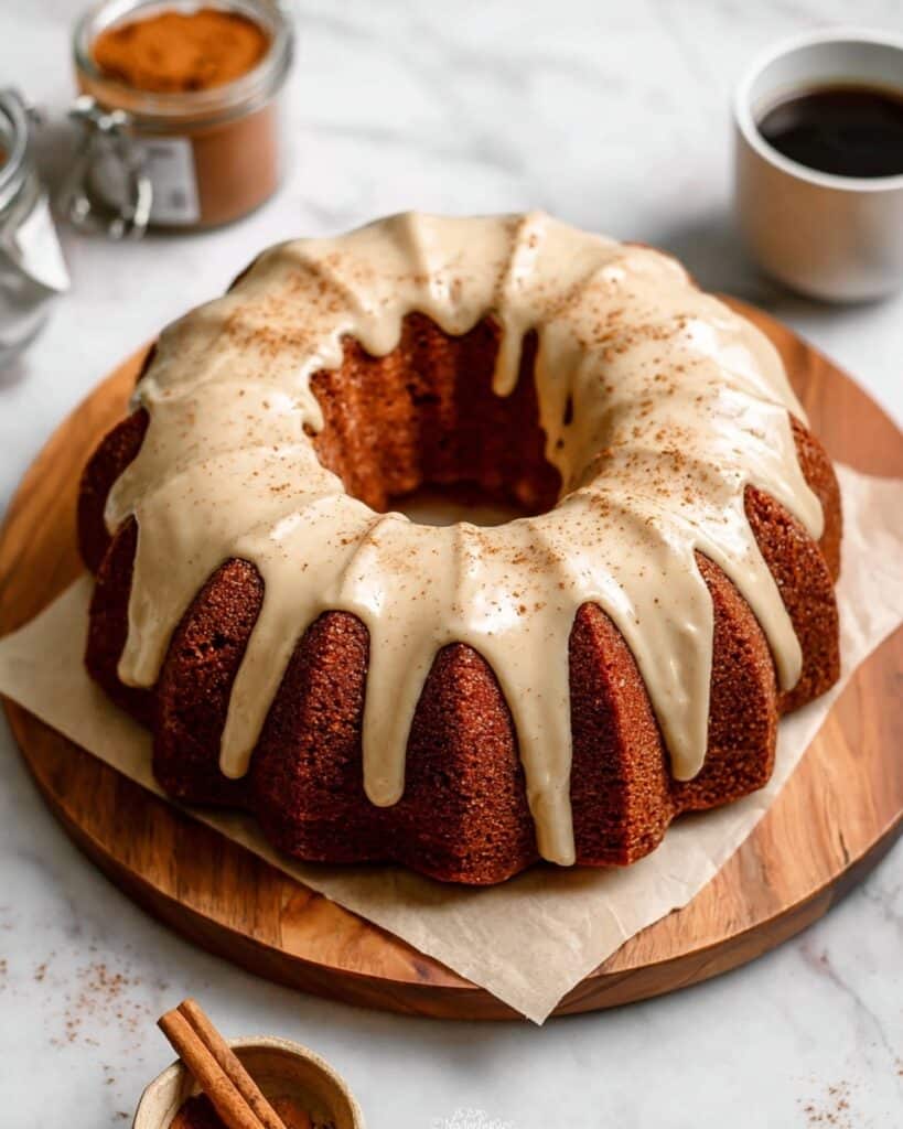 Pumpkin Bundt Cake with Spiced Pumpkin and Optional Chocolate Chips or Nuts Recipe